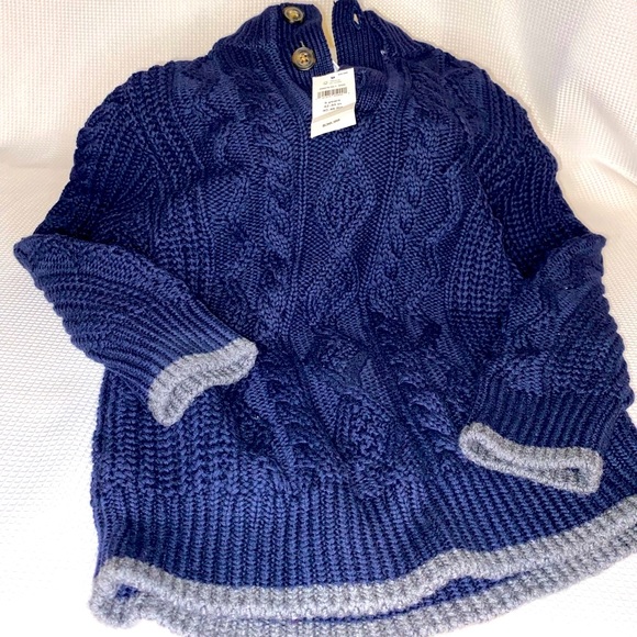 Baby Gap Navy Blue Pullover Sweater Size 5 New with Tags - Picture 5 of 7